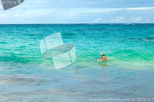 Image of Bermuda Beach Swimmer