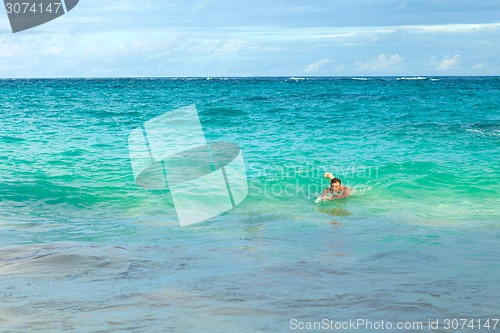 Image of Bermuda Beach Swimmer