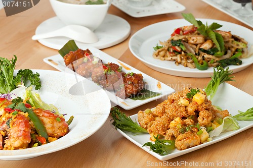 Image of Thai Food Dishes Variety