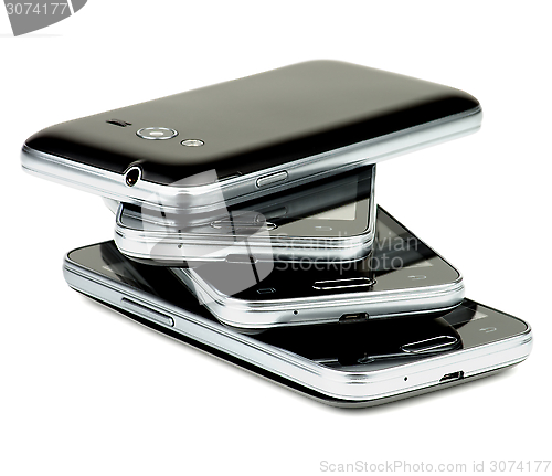 Image of Stack of Smartphones