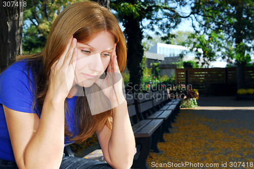 Image of Woman with headache