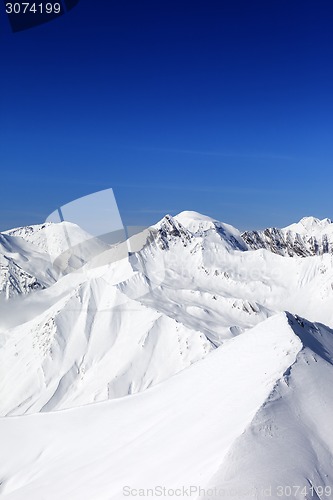 Image of Winter mountains in nice sun day