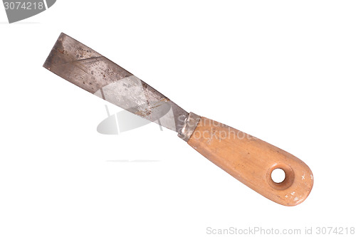 Image of Metal spatula isolated