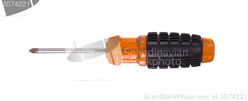 Image of Modern screwdriver isolated on a white background