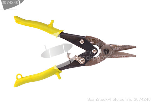 Image of Heavy duty scissors isolated on white background