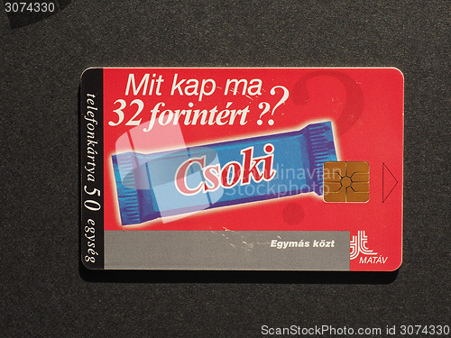 Image of Hungarian phone card