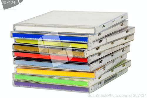 Image of Stack of CD casings