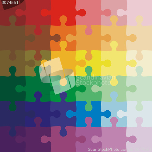 Image of Color background Vector Illustration jigsaw puzzle.