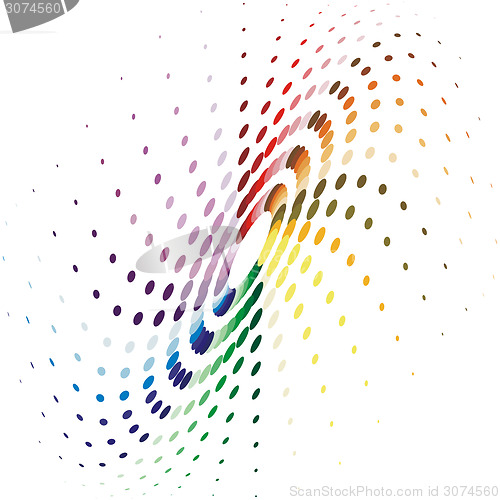 Image of Halftone dots color abstract background. Vector illustration