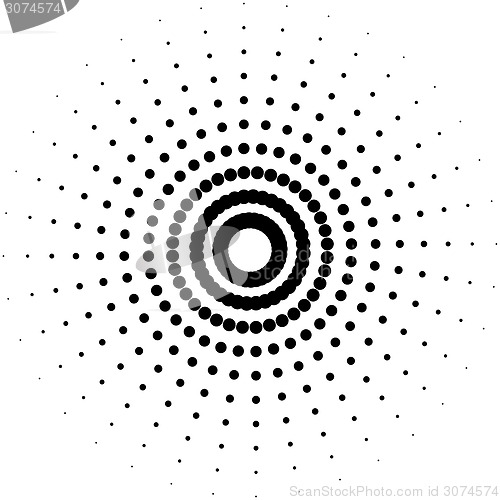 Image of Halftone dots abstract background. Vector illustration