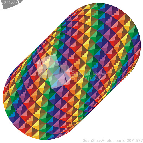 Image of Abstract geometric mosaic background. Vector illustration.
