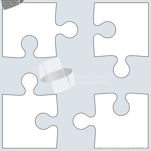 Image of Background Vector Illustration jigsaw puzzle. white on gray