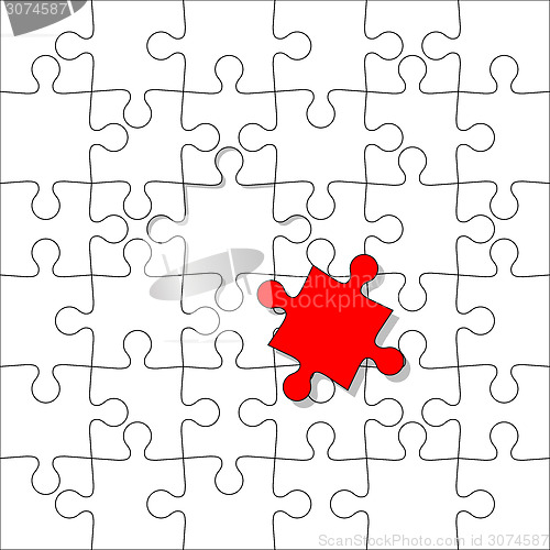 Image of Background Vector Illustration jigsaw puzzle. Separately with on