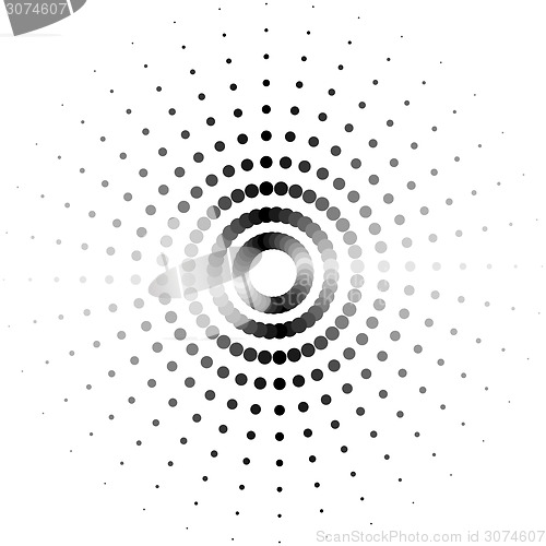 Image of Halftone dots abstract background. Vector illustration