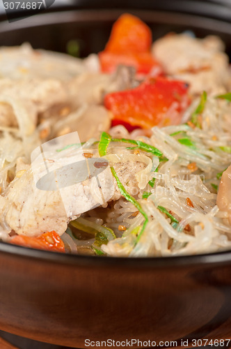 Image of noodles with chicken
