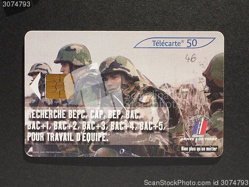 Image of French phone card