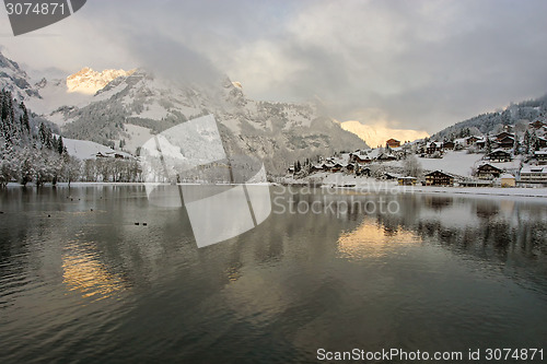 Image of Swiss Village Sunrise