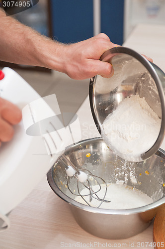 Image of Cooking corn pancakes