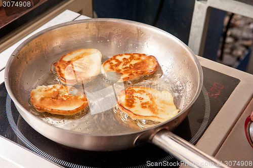 Image of Cooking corn pancakes