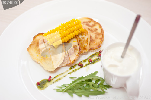 Image of corn pancakes