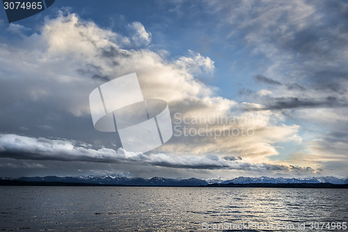 Image of Lake with clouds