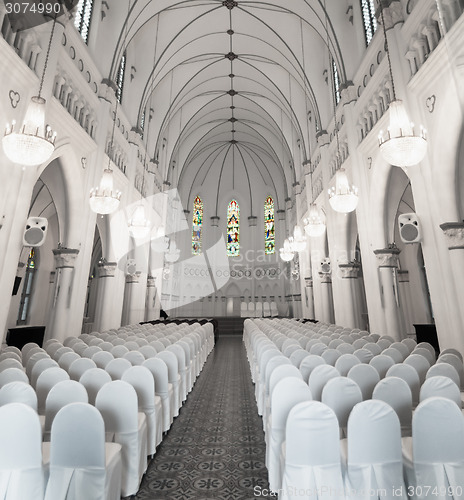 Image of Interior of Chijmes Hall in Downtown Singapore