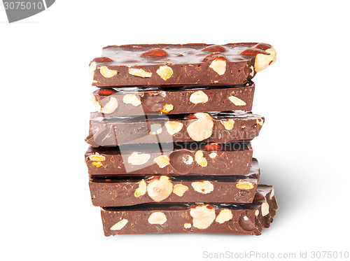 Image of Stack Of Chocolate Pieces