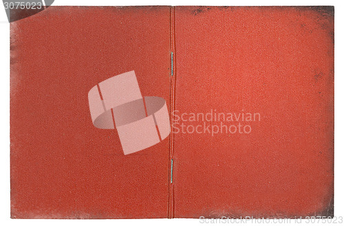 Image of vintage red document cover