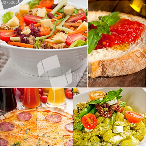 Image of healthy Vegetarian vegan food collage