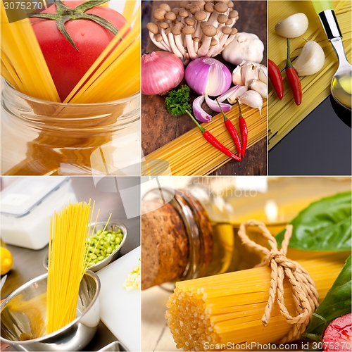 Image of healthy Vegetarian vegan food collage