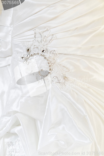 Image of Beautiful wedding dress detail