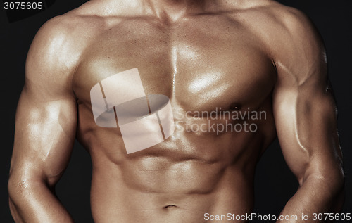 Image of Body of muscular man