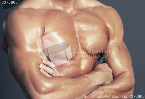 Image of Body of muscular man