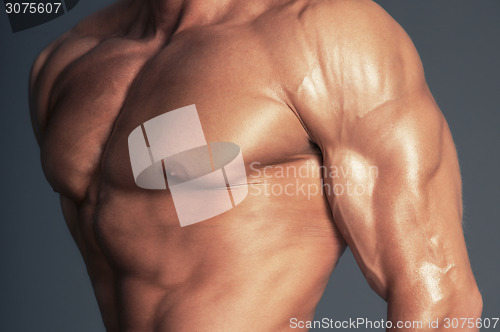 Image of Body of muscular man