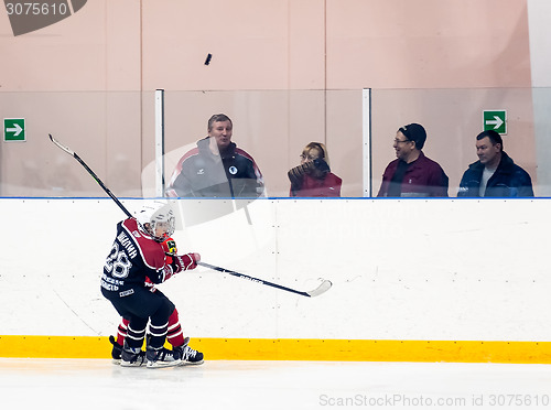 Image of Game of children ice-hockey teams