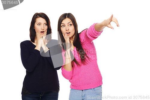 Image of Two surprised girls