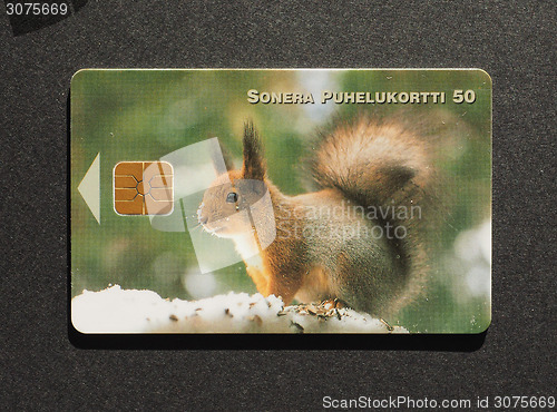 Image of Finnish phone card