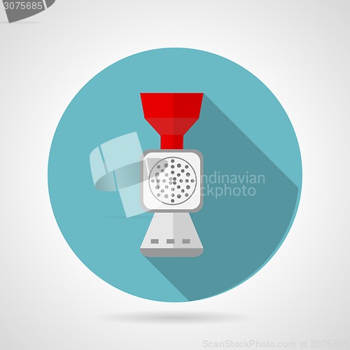 Image of Flat vector icon for kitchen. Mincer