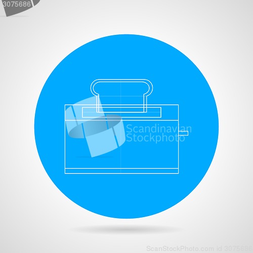 Image of Outline vector icon for toaster