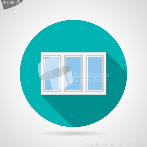 Image of Flat vector icon for plastic window