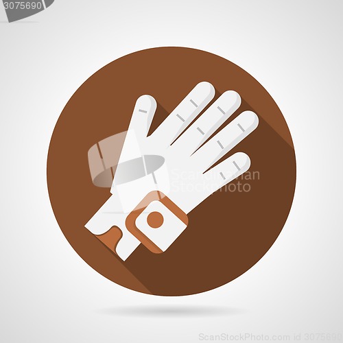 Image of Sport glove flat vector icon