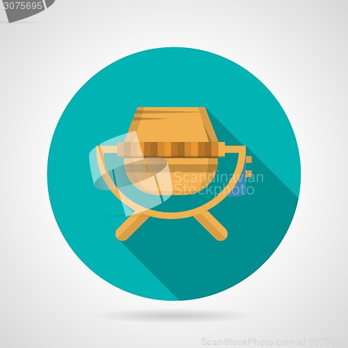 Image of Flat vector icon for concrete mixer