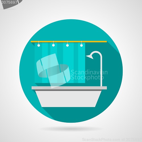 Image of Flat vector icon for bathroom