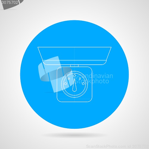 Image of Kitchen scales vector icon
