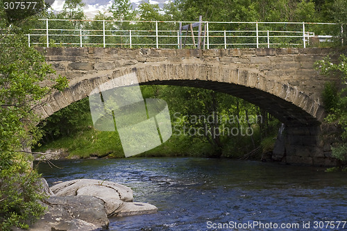 Image of the old stonebridge Laberg, Gratangen