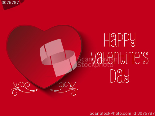 Image of Happy Valentine Day Red Heart