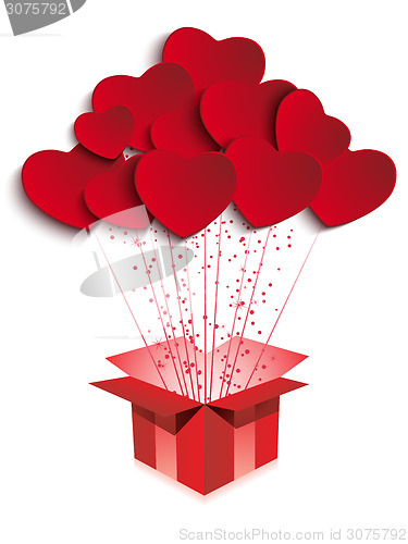 Image of Happy Valentine's Day  Gift with Hearts
