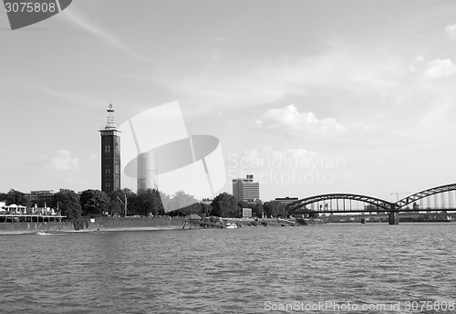 Image of Architecture of Cologne seen from the Rhine river