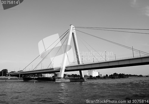 Image of Severinsbruecke spans the Rhine in Cologne