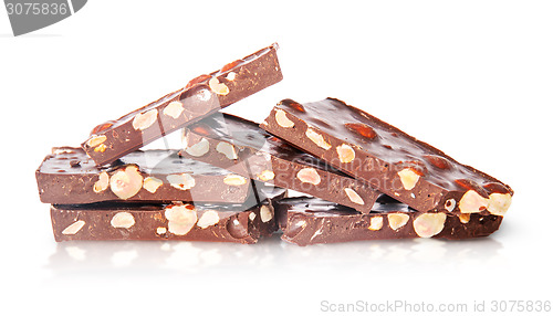 Image of Pieces Of Dark Chocolate